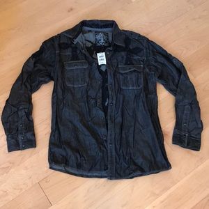 NWT Black Denim Shirt from Buckle (Men’s)